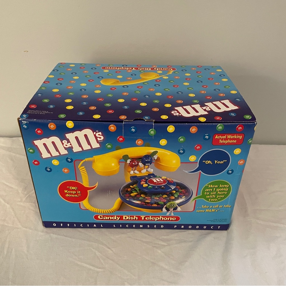 NEW Vintage M&M’s Candy Dish Telephone